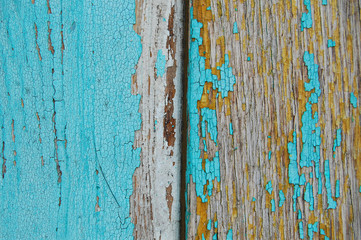 Wooden background with paint traces