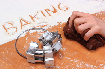 Kneading dough for cookies and accessories