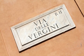 Rome street - Via Delle Vergini