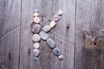 Stone alphabet - K