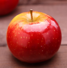 red ripe apples