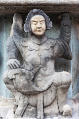 Fototapeta na wymiar Chinese stone statue