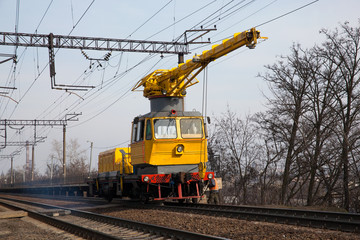 Railway service car