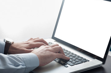 Businessman and comtuter