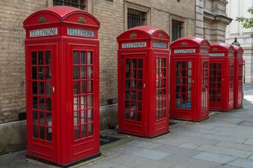 Papier Peint photo autocollant K2 London - Red Telephone Boxes