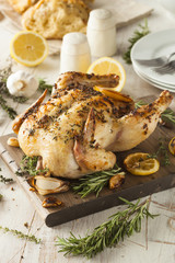 Homemade Lemon and Herb Whole Chicken