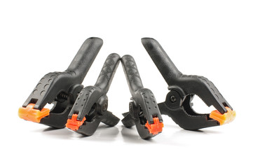 Naklejka premium Four A clamps handy DIY tools isolated