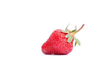 Strawberries isolated on white background