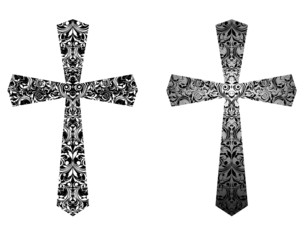 Christian crosses (black and white)