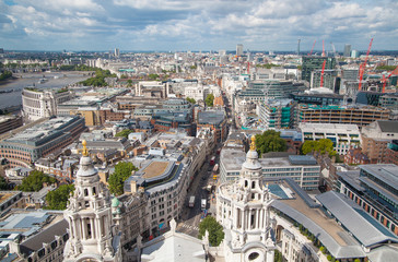 Obraz premium LONDON, UK - AUGUST 9, 2014. London's panorama