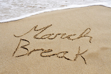 march break on the beach