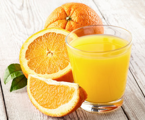 Fresh orange fruits with juicy
