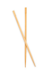 chopsticks in white background