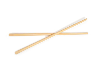 chopsticks in white background