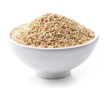 Bowl Of White Quinoa Seeds