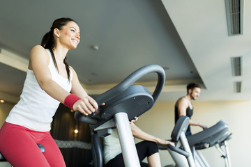 Young woman in the gym