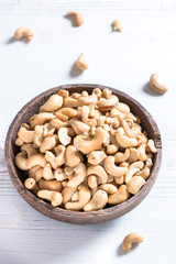 Cashew nuts in bowl