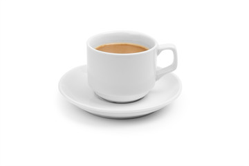 cup coffee isolated on white