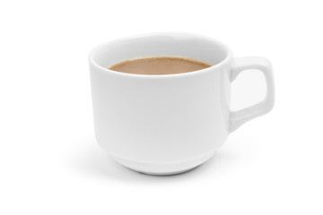 cup coffee isolated on white