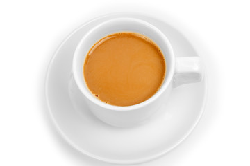 cup coffee isolated on white