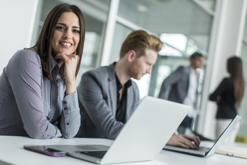 Young people in the office