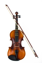 Naklejka na ściany i meble violin on a white background