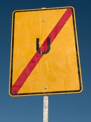 Deutsches Verkehrszeichen: Ende der Umleitung