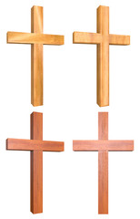 Wooden Cross 3D Set 3