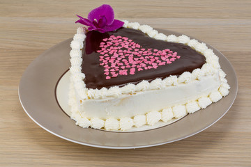 Chocolate icing cake