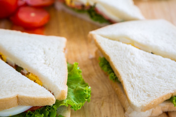 Sandwich with vegetables