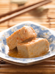 Fototapeta na wymiar chili fermented bean curd tofu