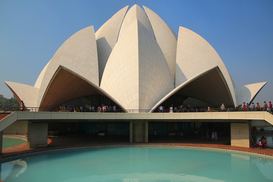 Lotus Temple In New Delhi, India