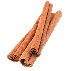 cinnamon stick spice isolated on white background closeup