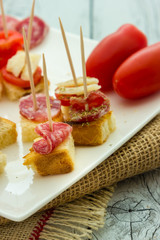 Finger food salami