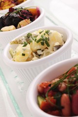 cold buffet salad selection
