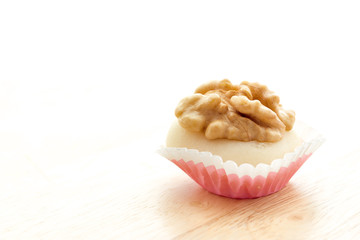 Walnuts with almond paste