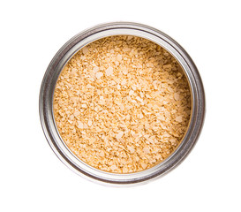 Whole grain breakfast cereal in a aluminum can