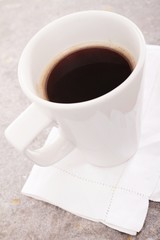 mug of cappuccino coffee