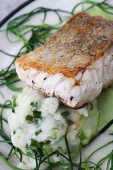 cod loin with monks beard