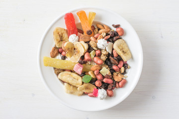 Dried fruits and nuts
