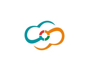 cloud camera logo icon template