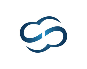 cloud 4 logo icon template