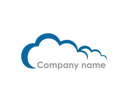 cloud 2 logo icon template