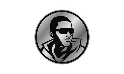 silhouette logo icon vector