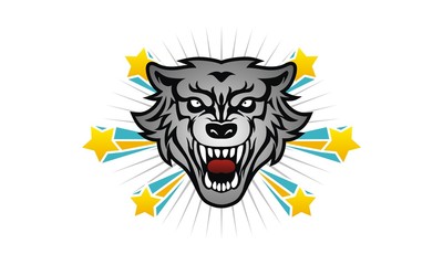 animal head logo vector