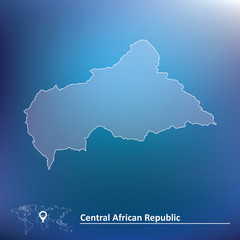 Map of Central African Republic