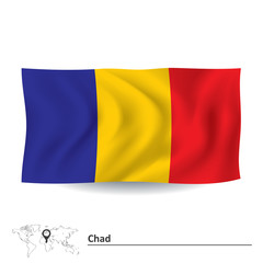 Obraz premium Flag of Chad