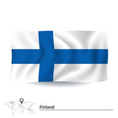 Obraz premium Flag of Finland