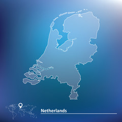 Map of Netherlands