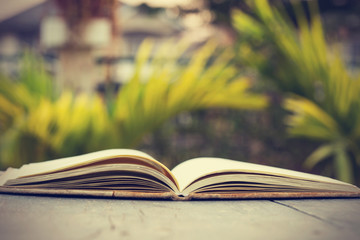 Open book - Vintage effect style picture processing